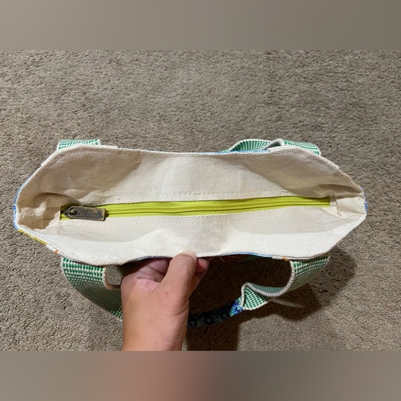 Sun ‘N' Sand Bag Purse Design By Paul Brent Beach Umbrellas Cotton Double Handle - Picture 8 of 14